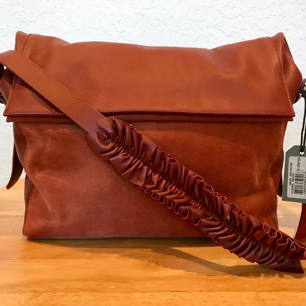 All Saints Maya Calfskin Shoulder Bag